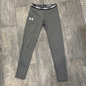 Cute kids grey under armor leggings!